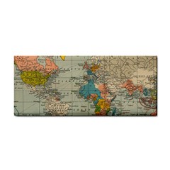 Vintage World Map Hand Towel by Ket1n9