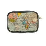 Vintage World Map Coin Purse Back