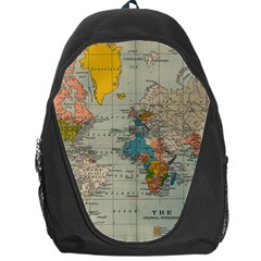 Vintage World Map Backpack Bag by Ket1n9