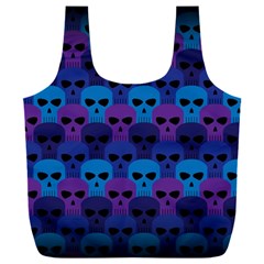 Skull Pattern Wallpaper Full Print Recycle Bag (xxl) by Ket1n9