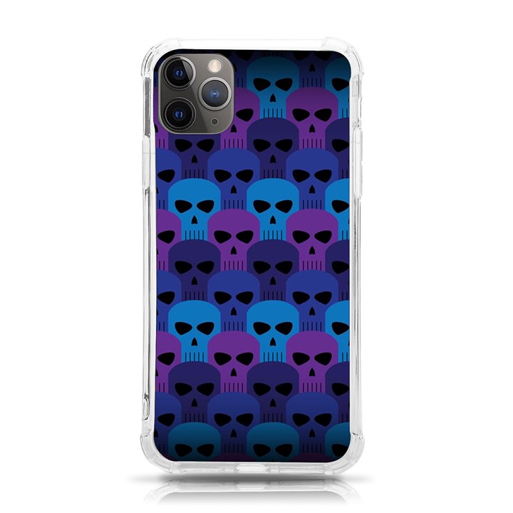 Skull Pattern Wallpaper iPhone 11 Pro Max 6.5 Inch TPU UV Print Case