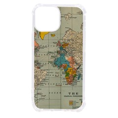 Vintage World Map Iphone 13 Mini Tpu Uv Print Case by Ket1n9