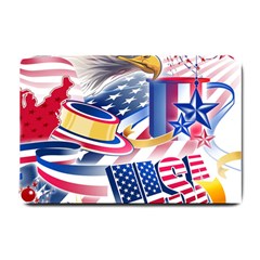 United States Of America Usa  Images Independence Day Small Doormat by Ket1n9