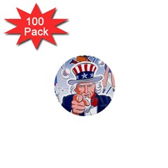 Independence Day United States Of America 1  Mini Buttons (100 Pack)  by Ket1n9