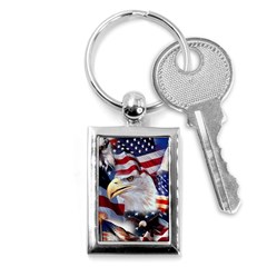 United States Of America Images Independence Day Key Chain (rectangle) by Ket1n9