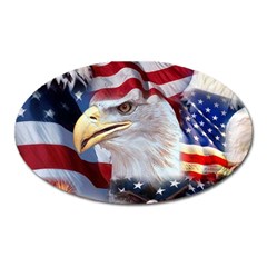 United States Of America Images Independence Day Oval Magnet by Ket1n9