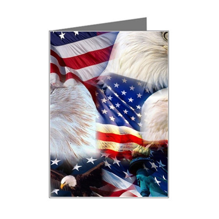 United States Of America Images Independence Day Mini Greeting Card