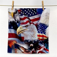 United States Of America Images Independence Day Face Towel by Ket1n9