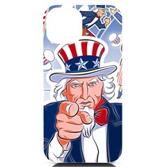 Independence Day United States Of America Iphone 14 Black Uv Print Case by Ket1n9