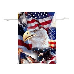 United States Of America Images Independence Day Lightweight Drawstring Pouch (l) by Ket1n9