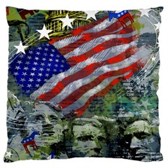 Usa United States Of America Images Independence Day Large Cushion Case (two Sides) by Ket1n9