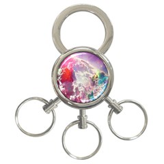 Clouds Multicolor Fantasy Art Skies 3-ring Key Chain by Ket1n9