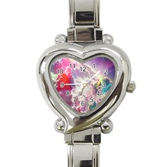 Clouds Multicolor Fantasy Art Skies Heart Italian Charm Watch by Ket1n9