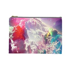 Clouds Multicolor Fantasy Art Skies Cosmetic Bag (large) by Ket1n9