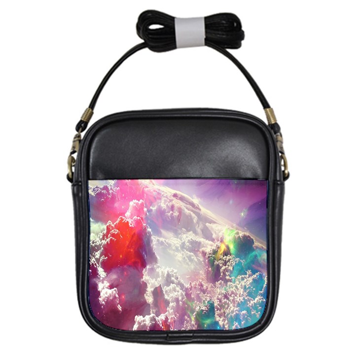 Clouds Multicolor Fantasy Art Skies Girls Sling Bag