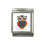 Owl Logo Italian Charm (13mm) Front