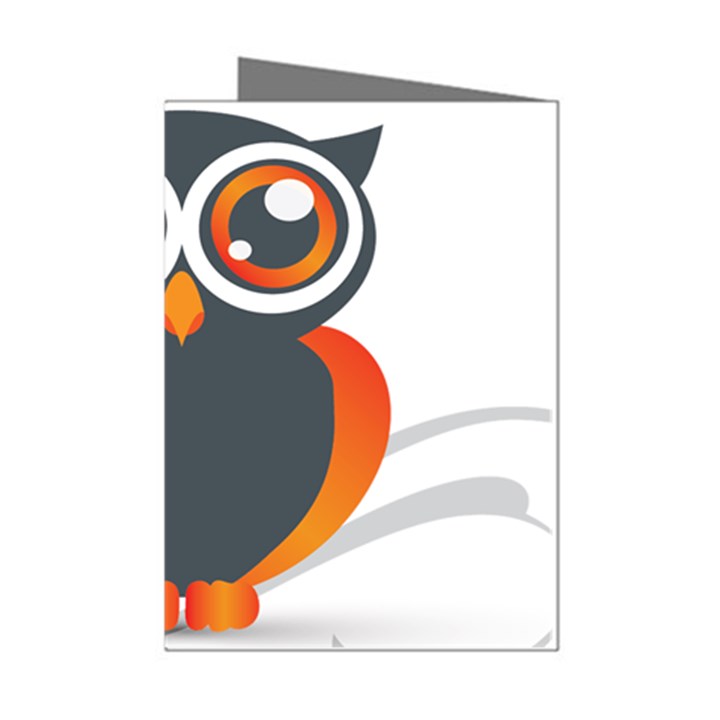 Owl Logo Mini Greeting Cards (Pkg of 8)