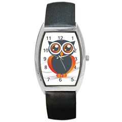 Owl Logo Barrel Style Metal Watch by Ket1n9