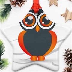 Owl Logo Star Ornament (two Sides) by Ket1n9