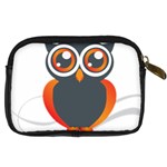 Owl Logo Digital Camera Leather Case Back