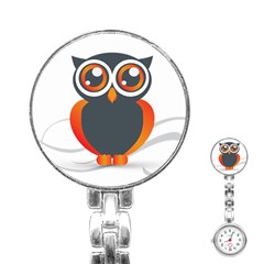 Owl Logo Stainless Steel Nurses Watch by Ket1n9