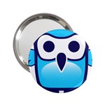 Owl Logo Clip Art 2.25  Handbag Mirrors Front