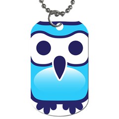 Owl Logo Clip Art Dog Tag (two Sides) by Ket1n9