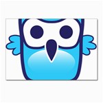 Owl Logo Clip Art Postcards 5  x 7  (Pkg of 10) Front