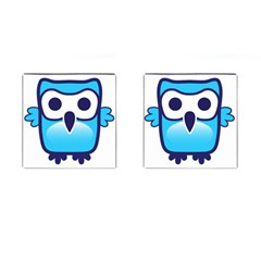 Owl Logo Clip Art Cufflinks (square) by Ket1n9