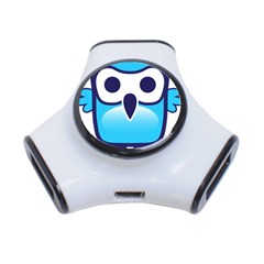 Owl Logo Clip Art 3-port Usb Hub by Ket1n9