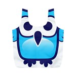 Owl Logo Clip Art Full Print Recycle Bag (M) Back