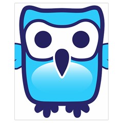 Owl Logo Clip Art Drawstring Bag (small) by Ket1n9