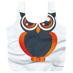 Owl Logo Full Print Recycle Bag (xxl) by Ket1n9