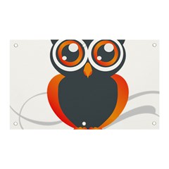 Owl Logo Banner And Sign 5  X 3  by Ket1n9