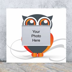 Owl Logo White Wall Photo Frame 5  X 7  by Ket1n9