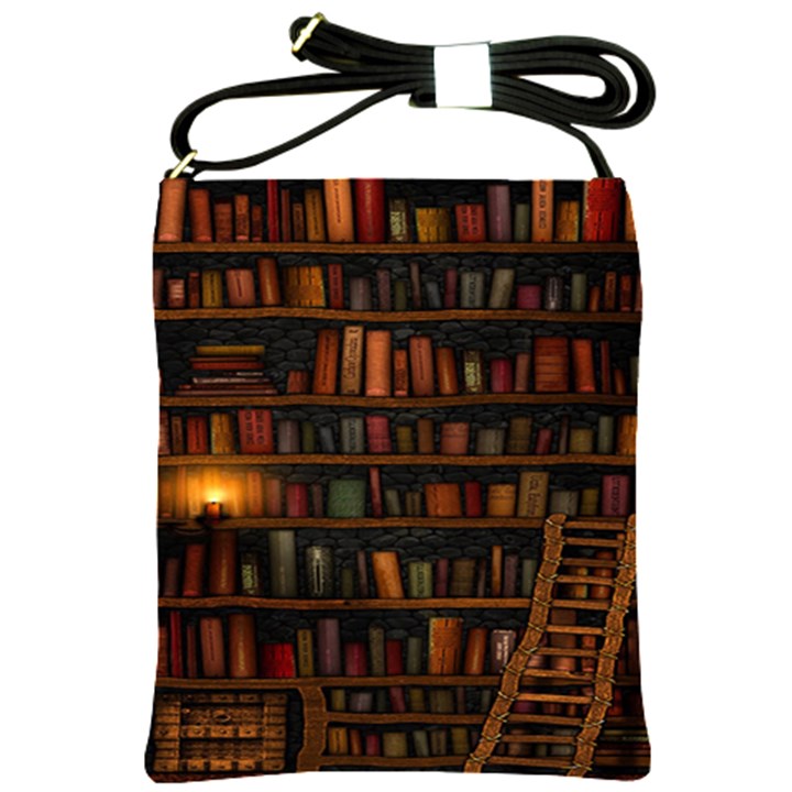 Books Library Shoulder Sling Bag