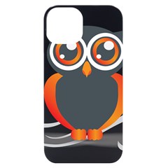 Owl Logo Iphone 14 Black Uv Print Case by Ket1n9