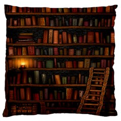 Books Library Large Cushion Case (one Side) by Ket1n9