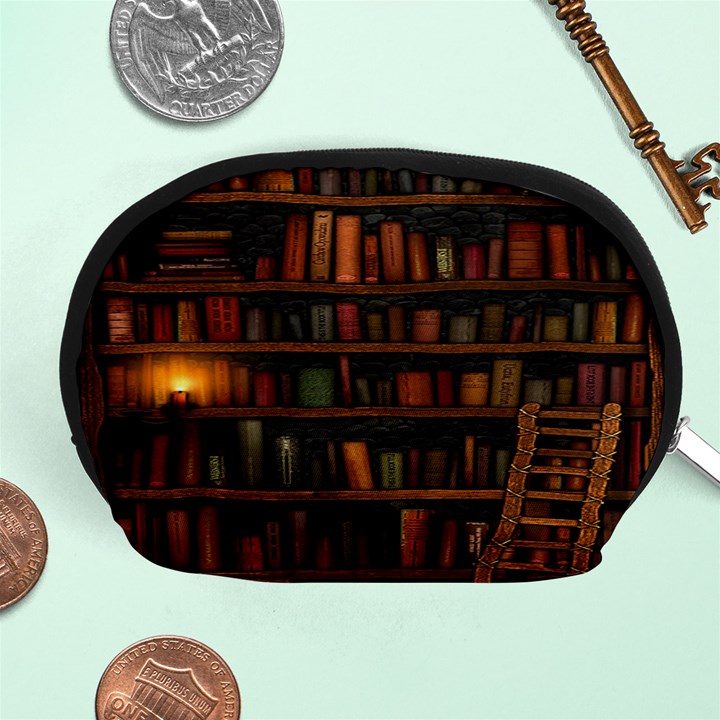 Books Library Accessory Pouch (Medium)