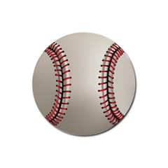 Baseball Rubber Round Coaster (4 Pack) by Ket1n9