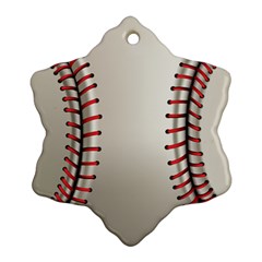 Baseball Snowflake Ornament (two Sides) by Ket1n9