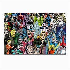 Vintage Horror Collage Pattern Postcard 4 x 6  (pkg Of 10) by Ket1n9