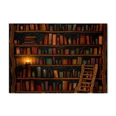 Books Library Crystal Sticker (a4) by Ket1n9