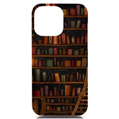 Books Library Iphone 14 Pro Max Black Uv Print Case by Ket1n9