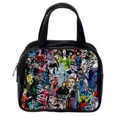 Vintage Horror Collage Pattern Classic Handbag (one Side) by Ket1n9