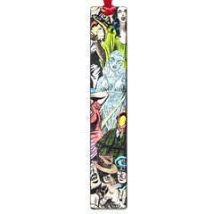 Vintage Horror Collage Pattern Large Book Marks by Ket1n9