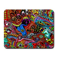 Art Color Dark Detail Monsters Psychedelic Small Mousepad by Ket1n9