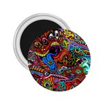 Art Color Dark Detail Monsters Psychedelic 2.25  Magnets Front