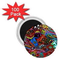 Art Color Dark Detail Monsters Psychedelic 1 75  Magnets (100 Pack)  by Ket1n9