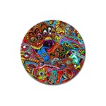 Art Color Dark Detail Monsters Psychedelic Magnet 3  (Round) Front